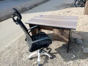 1.2 MTRS Office Desk Plus Ergonomic Headrest Office Chair
