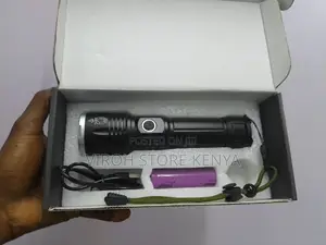 Multifunctional LED Flashlight Torch Rechargeable Zoom Torch