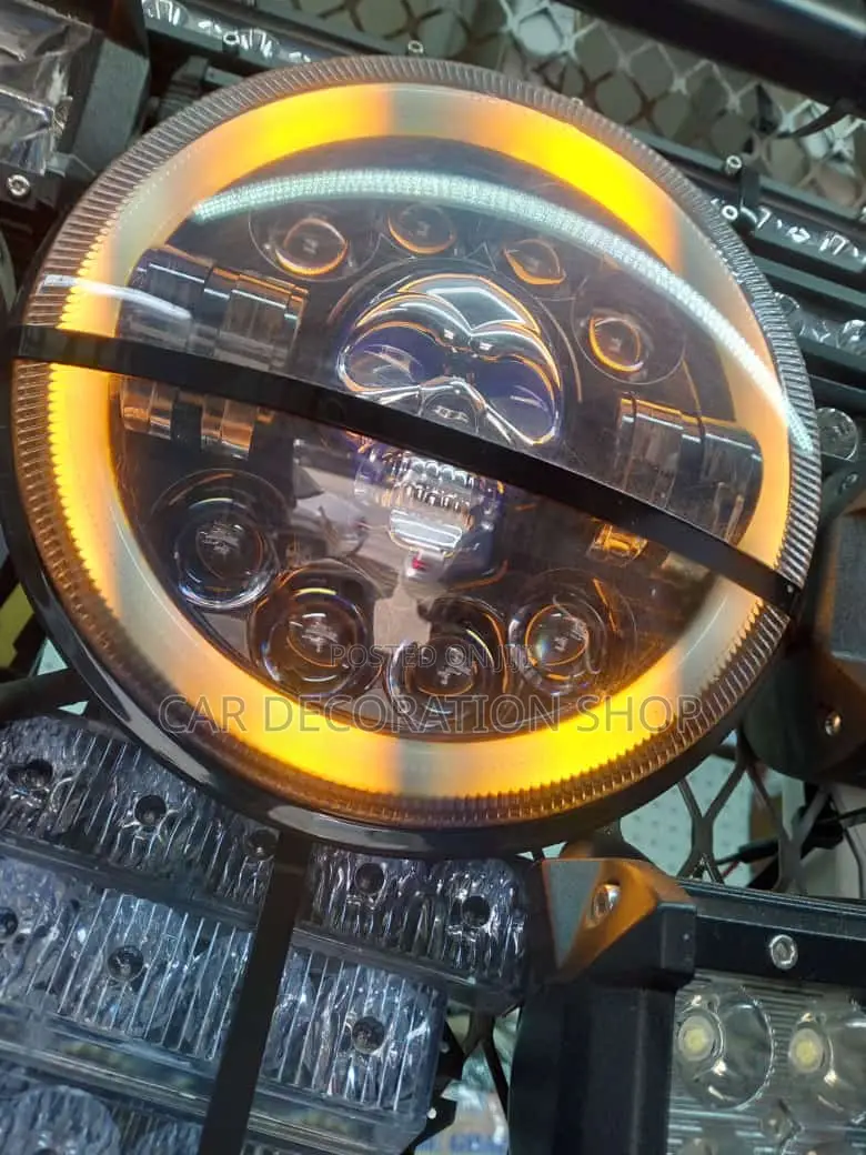 Head Skull Headlights 7"