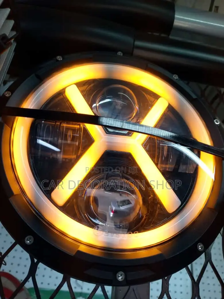 Head Skull Headlights 7"