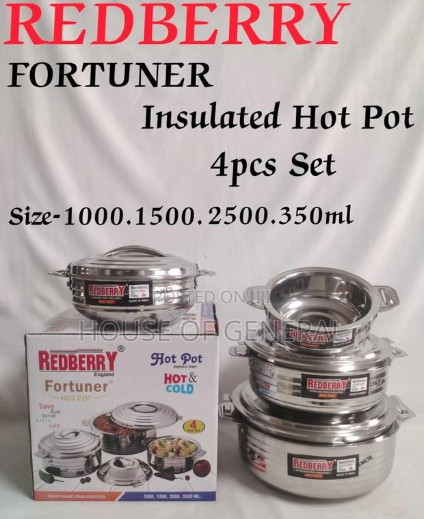 Redberry 
Premium Range of STAINLESS STEEL Insulated Hotpot