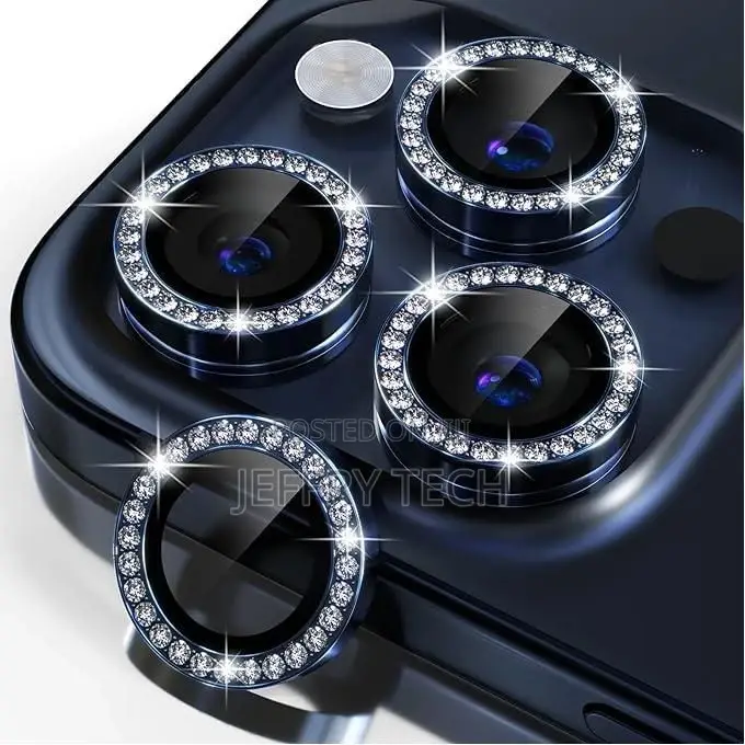iPhone 15 15 Pro Max Plus Camera Lens Protector Bling, 9H Te