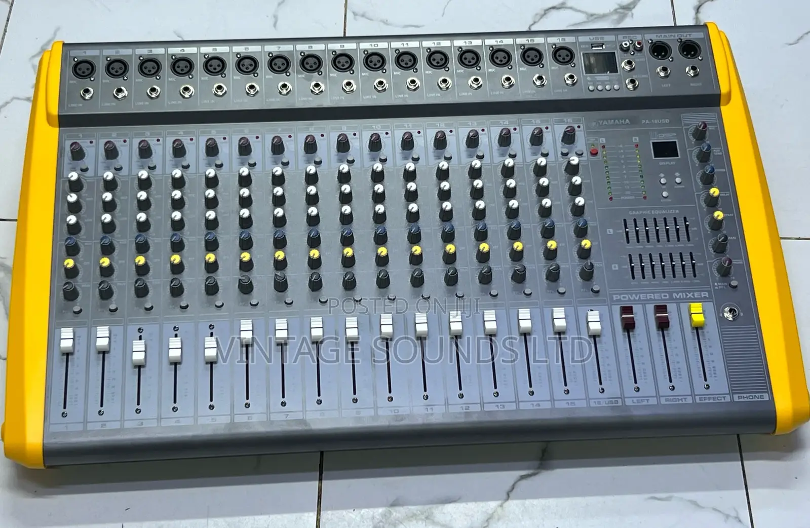 Yamaha PMXUSB 16 Channel Powered Mixer Wt Bluetooth Effect