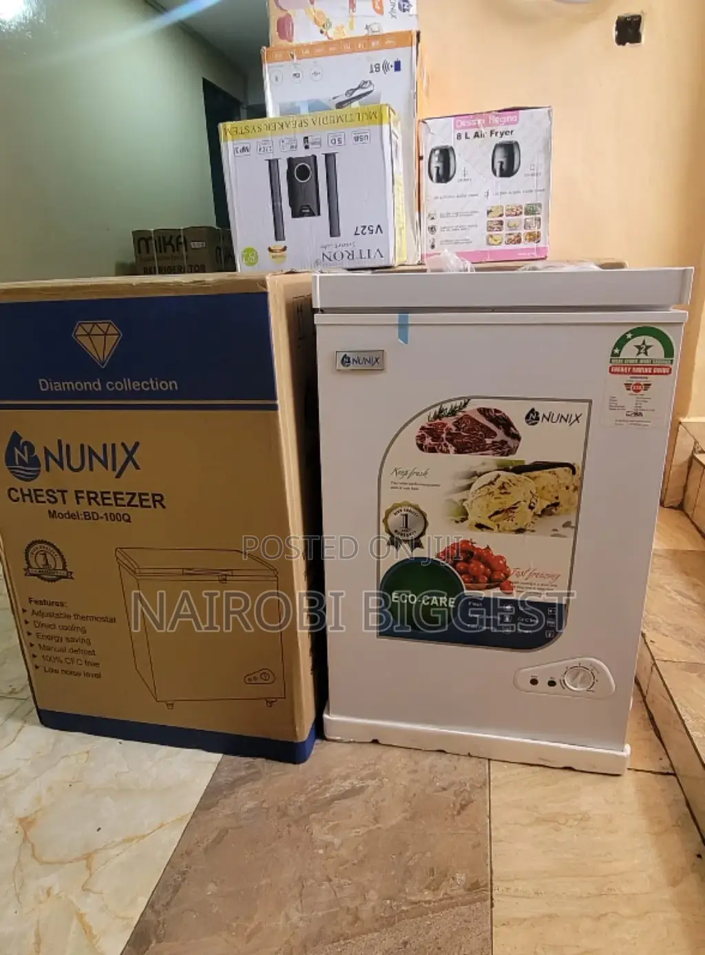 ) Original Amazing Nunix 100 Litres Deep Freezer