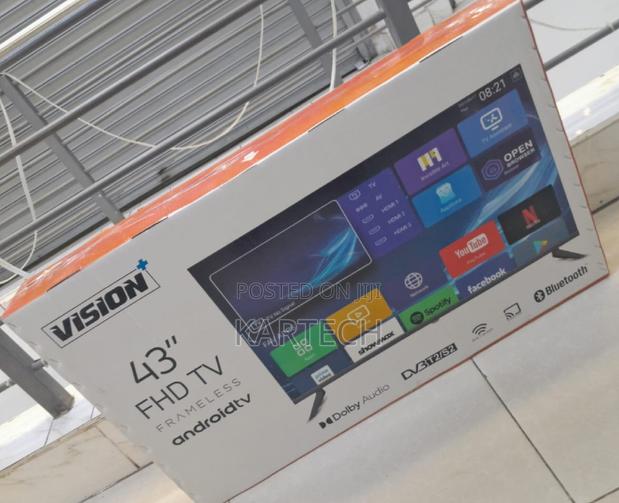43" Vision Plus Smart Android Frameless Tv With Bluetooth - thumbnail 2