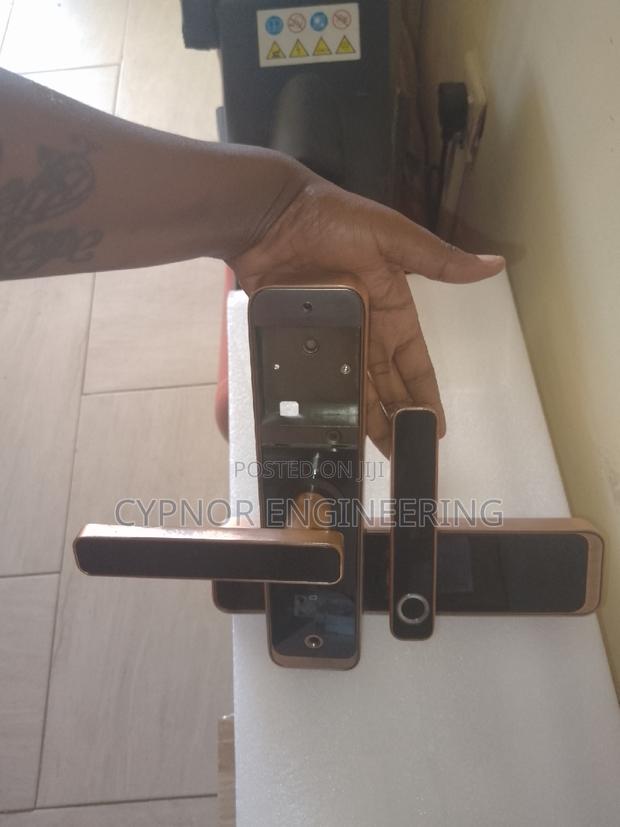 Wooden Door Access Revolution Biometric Passcode Solutions - main view