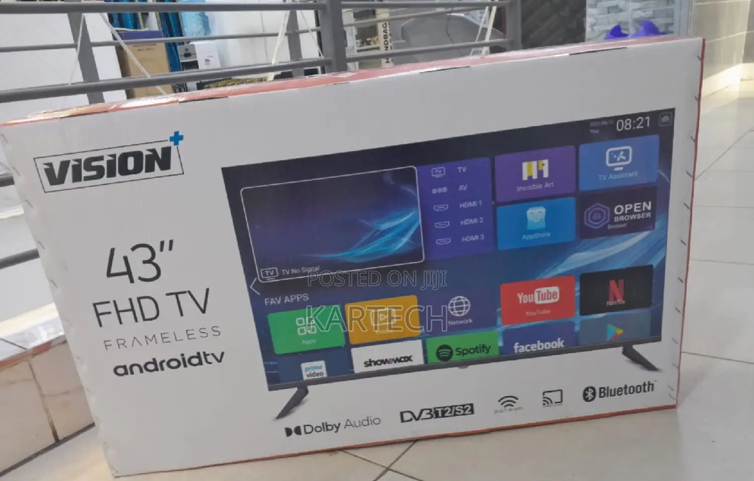 Vision+ 43" Smart Android Tv - Frameless