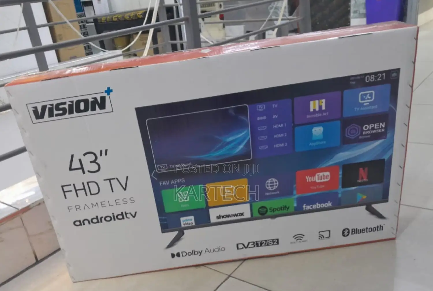 Vision+ 43" Smart Android Tv - Frameless