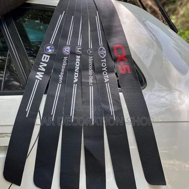Branded Car Logo Door Scratch Stickers 4pcs - main view
