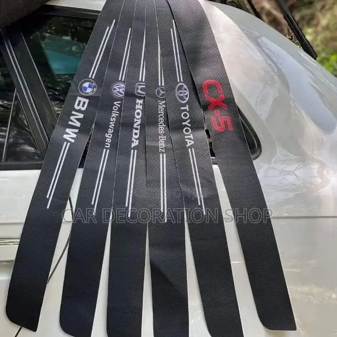 Branded Car Logo Door Scratch Stickers 4pcs