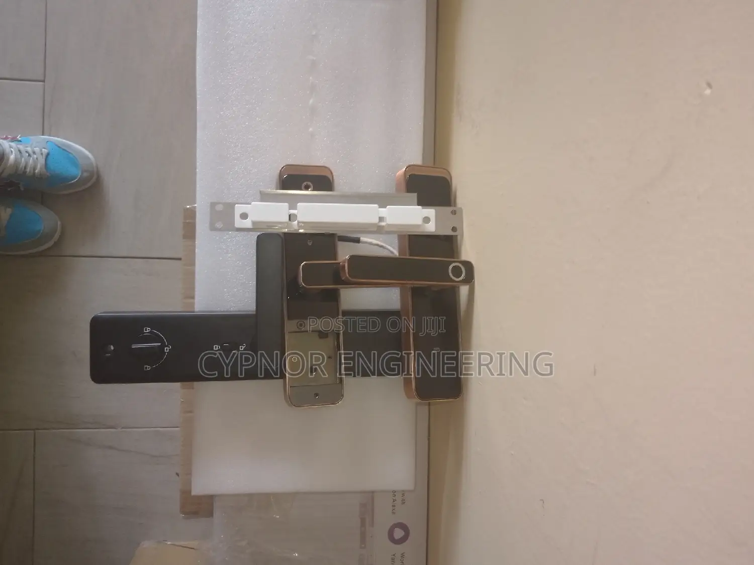 Smart Wooden Door Safety Biometric Tuya Wifi App Lock