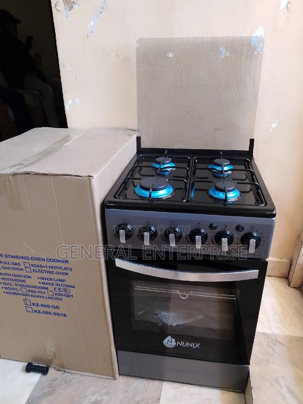Nunix Cooker 50*55 4gas Burner Standing Cooker With Gas Oven