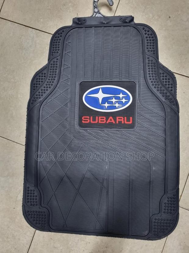 Black Subaru Mats - main view