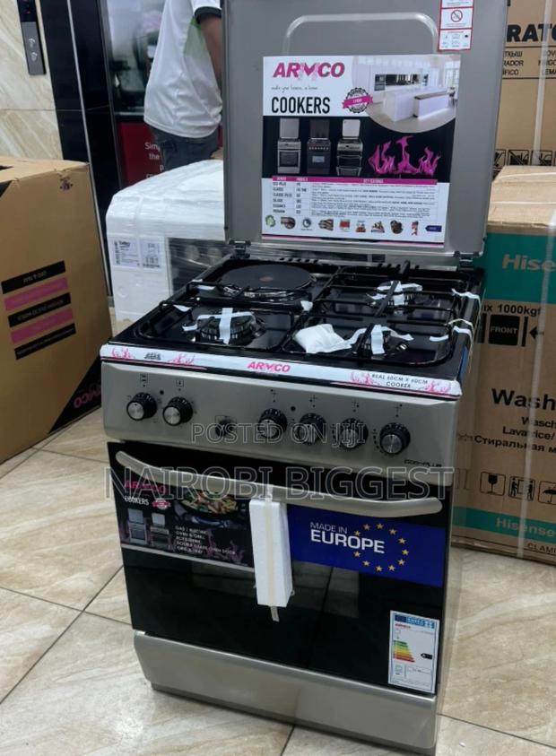 £Good Working Amrco 3g +1e 60 by 60 Standing Cooker - main view