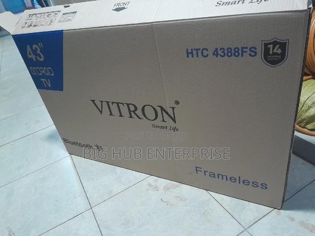 Vitron 43′′ Frameless Smart Android Tv – Bluetooth Enabled - main view