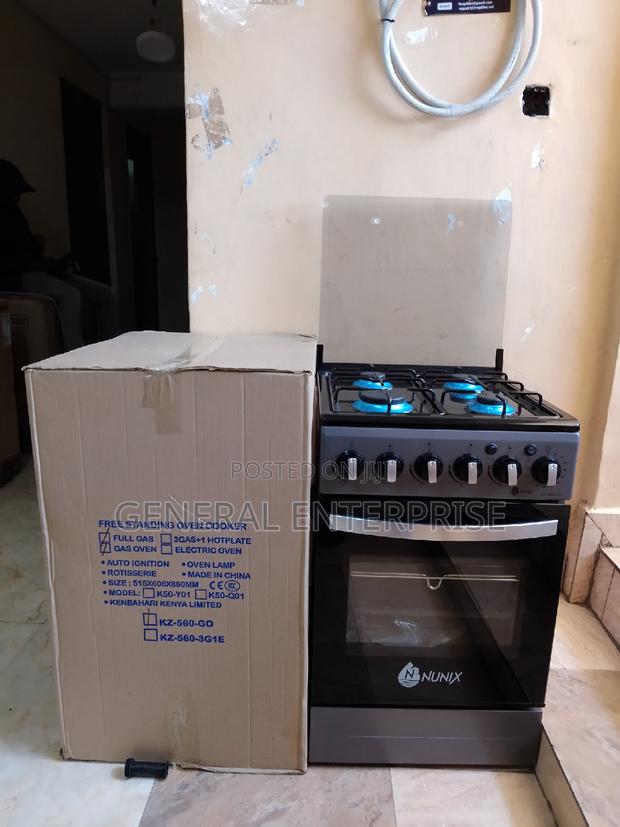 Nunix Cooker 50*55 4gas Burner Standing Cooker With Gas Oven