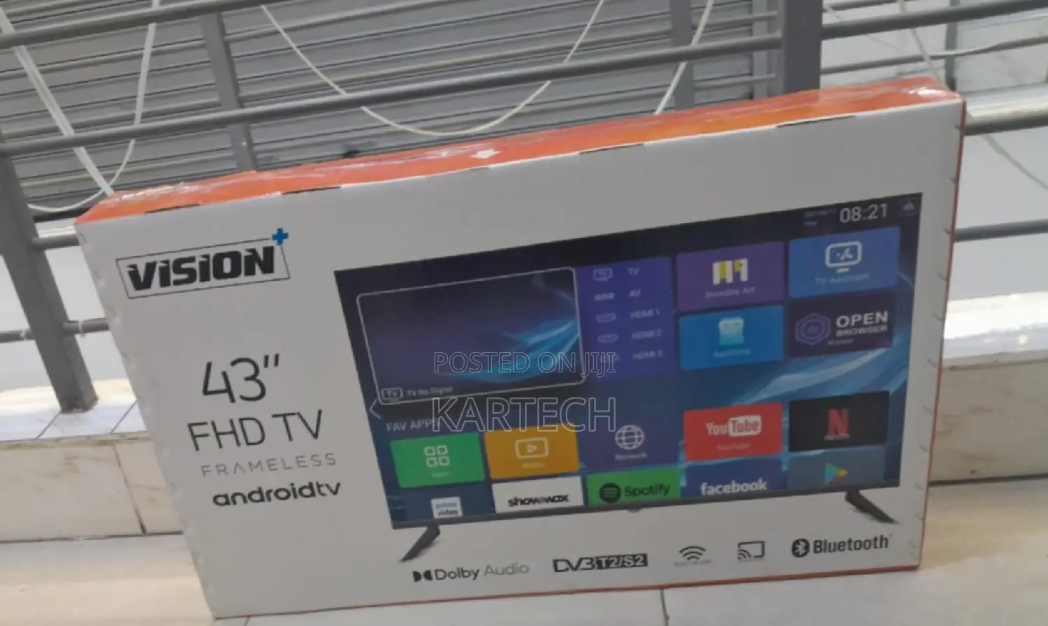 Vision 43 Inches Frameless Smart Android Tv