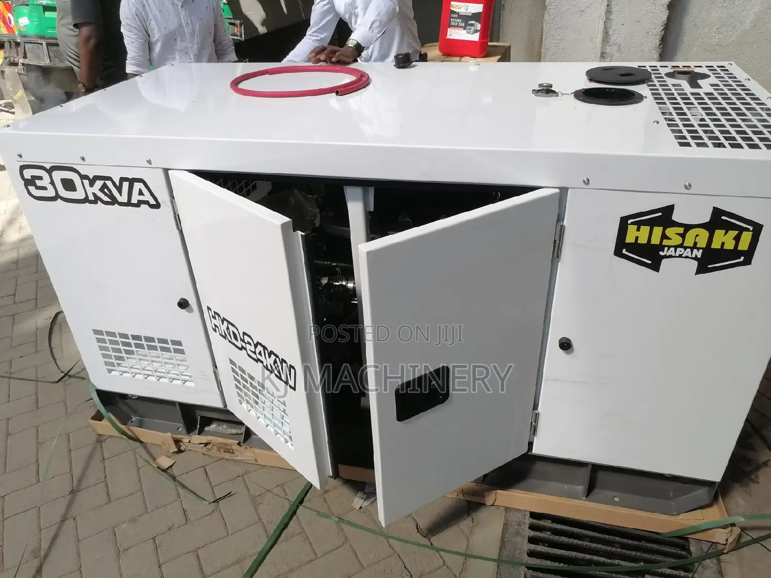 Heavy Duty Hisaki 30kva Diesel Silent Generator Brand New .