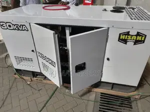 Heavy Duty Hisaki 30kva Diesel Silent Generator Brand New .