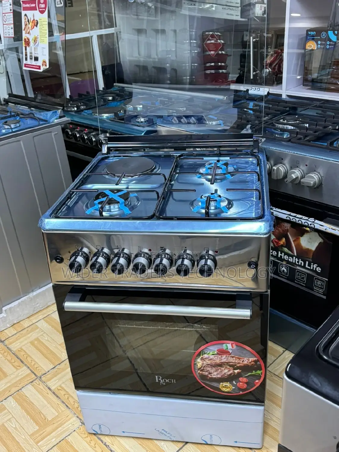 Roch Stainless 60 by 60 3+1 Cooker