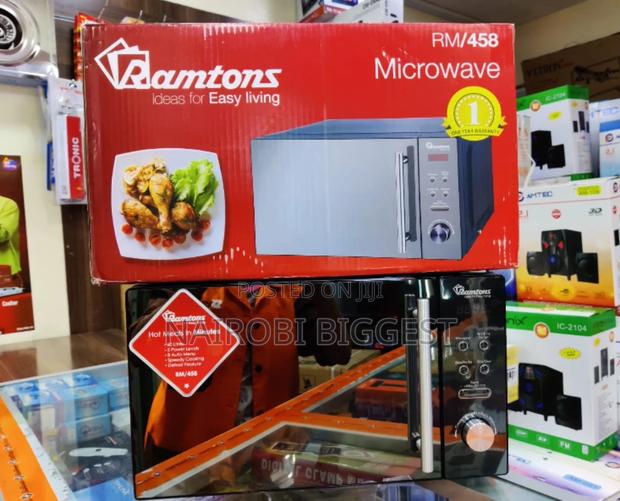 *Ramtons 20litres Digital Microwave RM 458 (Silver Glass)