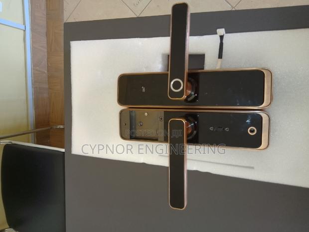 Next_level Wooden Door Security Biometric Passcode Lock - main view