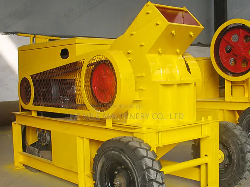 Industrial Diesel Glass Stone Limestone Hammer Mill Crusher