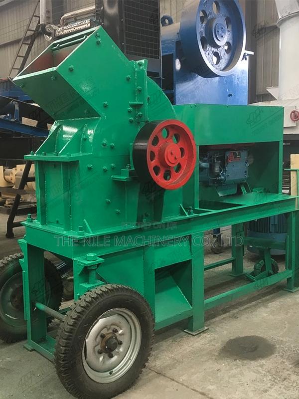 Small Mobile Diesel Glass Clay Coal Limestone Hammer Crusher - thumbnail 3