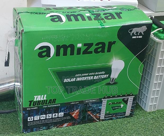 Amizar Tall Tubular Solar Inverter Battery 200AH - main view