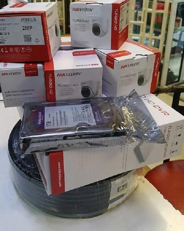 4 Channel CCTV Camera Kit With 4 Cameras- CCTV Cameras
