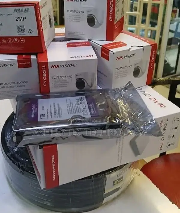 Hikvision 4 CCTV Camera Complete CCTV Kit 1080p Complete**
