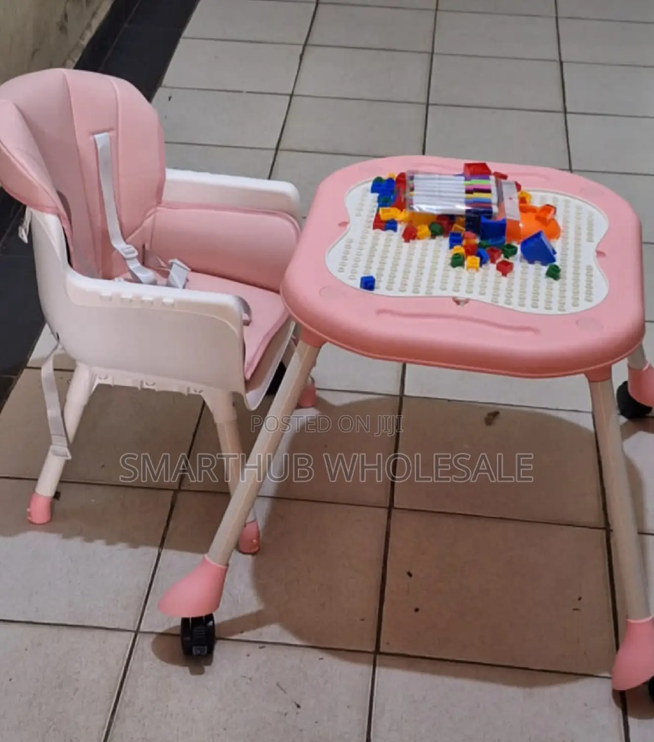 3 in 1 Feeding Chair (Blue and Pink) 