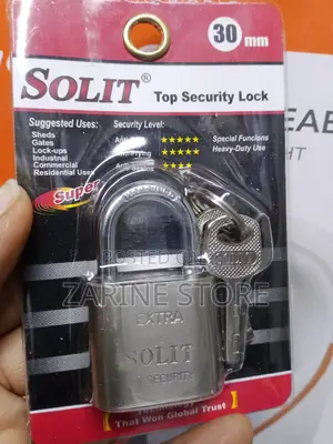 Solit Padlock Top Security Lock 30mm