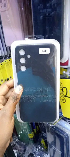 BLACK Silicone Case A25