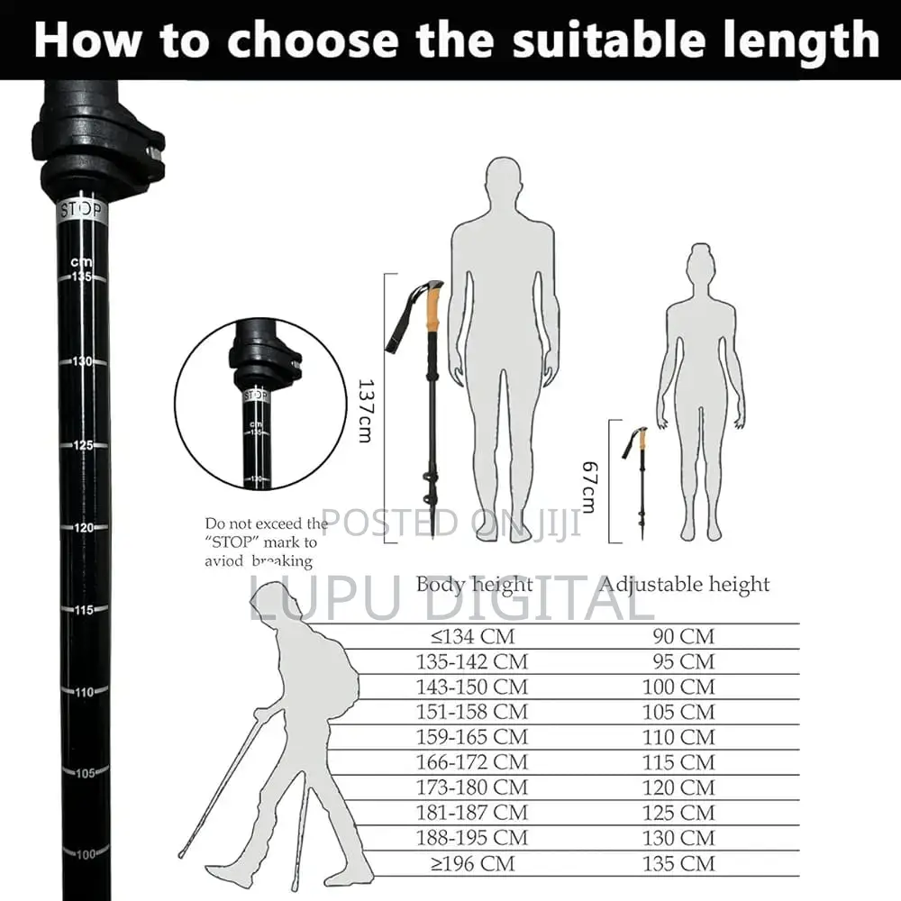Adjustable Hiking Sticks Per Piece Available