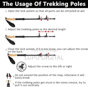 Adjustable Hiking Sticks Per Piece Available