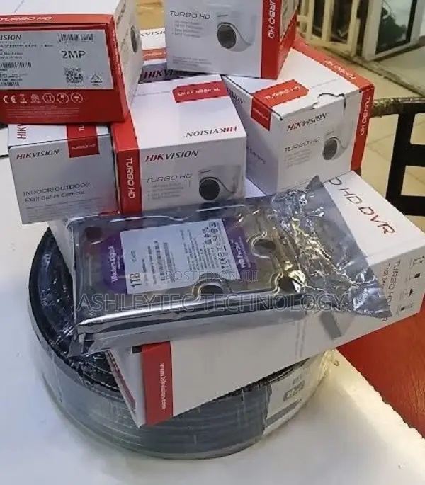4 Hikvision CCTV Cameras Complete Kit 1080P CCTV Camera 2MP*