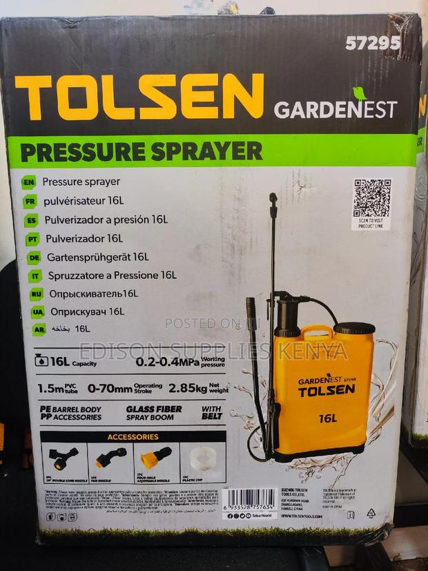 Fumigation Bottle Sprayer 16 Litre Tolsen Knapsack Sprayers - thumbnail 5
