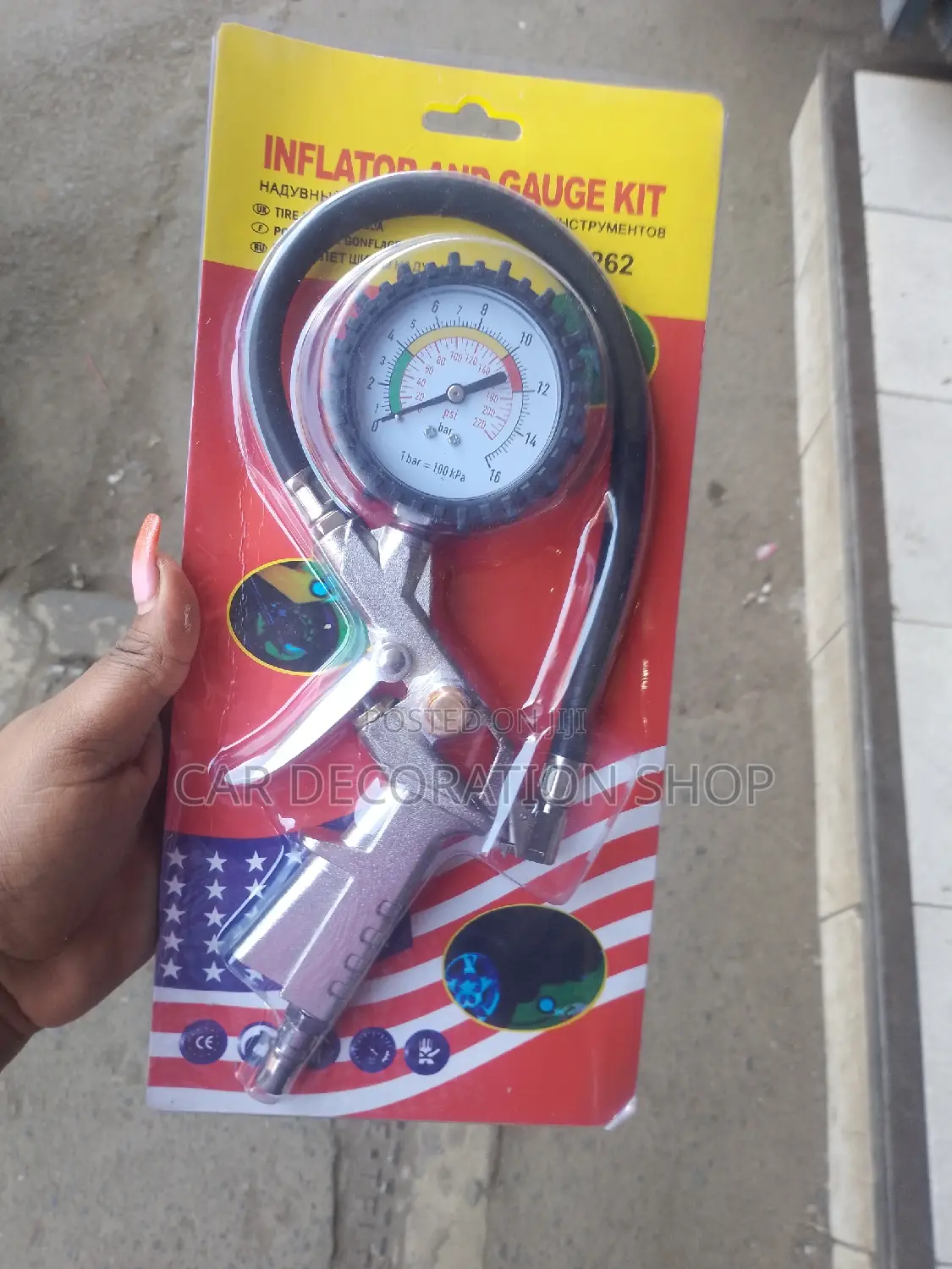 Brand New Tire Inflator Gauge Gun