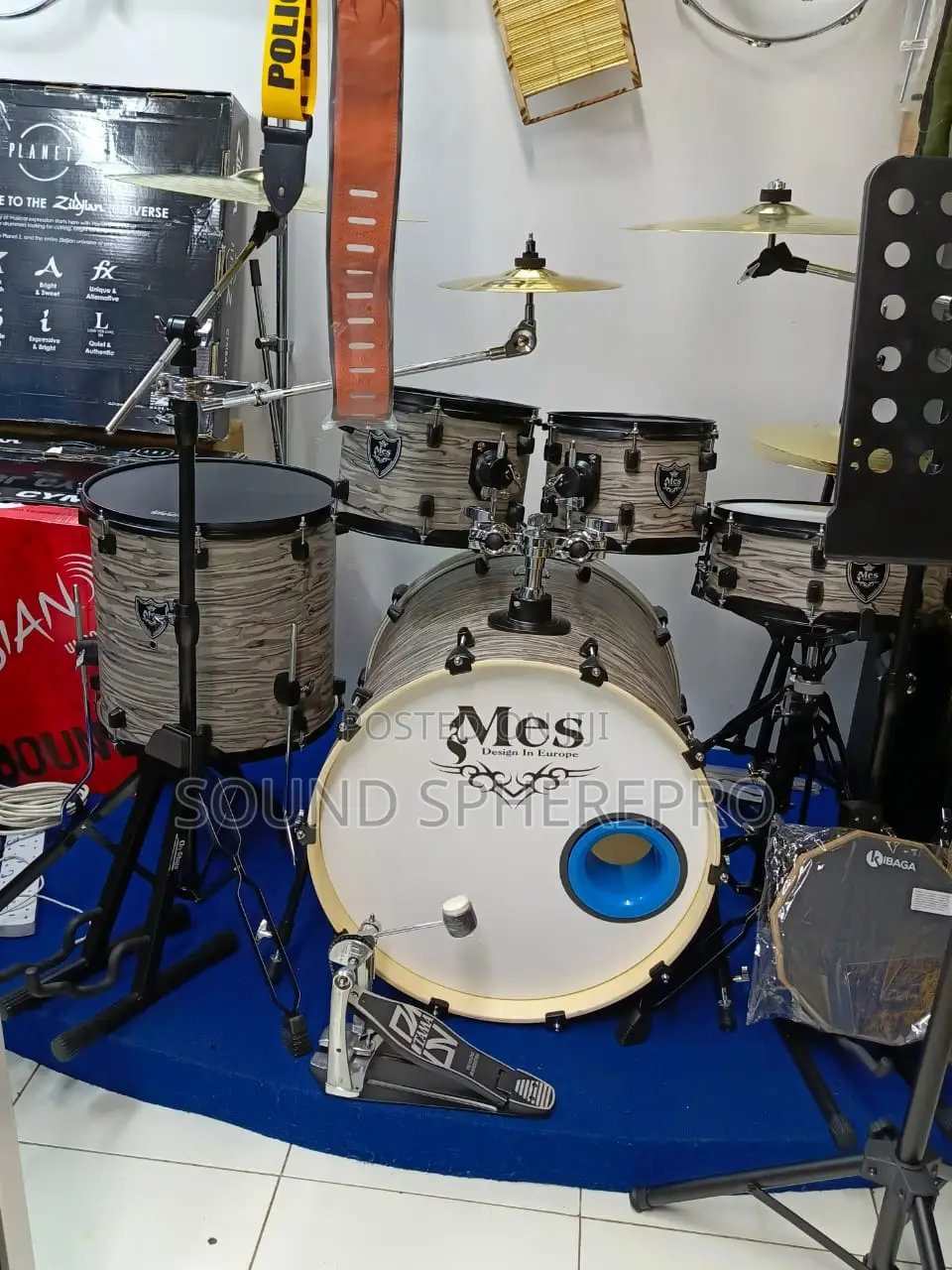 MES 5pcs 3 Stand Drumset