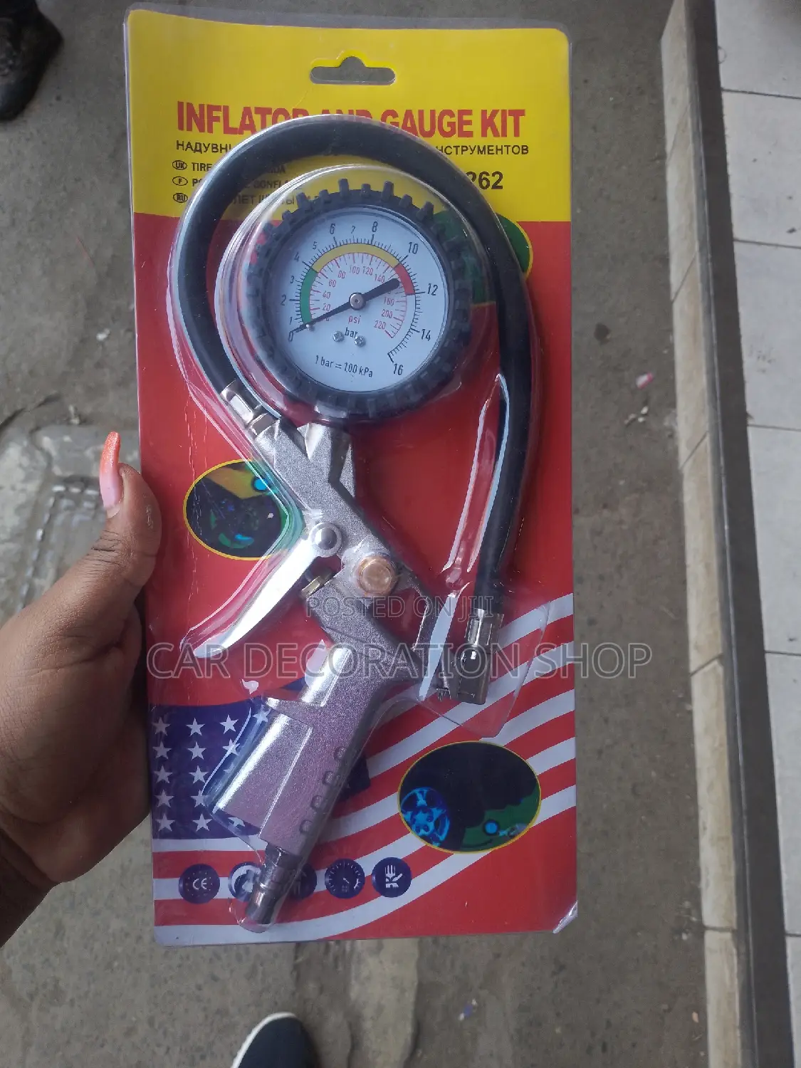 Brand New Tire Inflator Gauge Gun