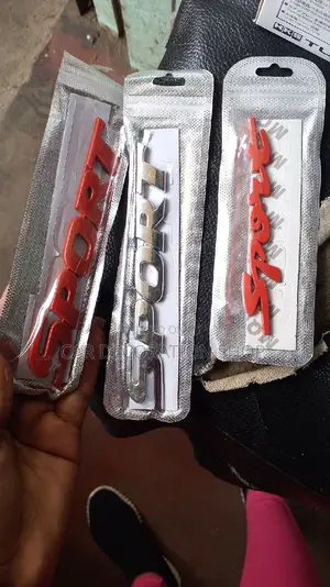 Red ,Black, Silver Sport Badge