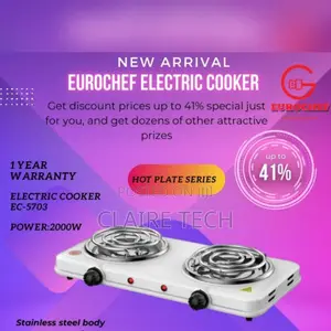 EC-5703 Eurochef Double Coil Electric Cooker