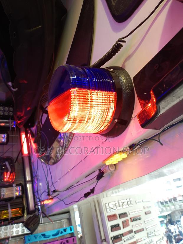 Big Size 12v 2in1 Blue_red Flashing Warning Light