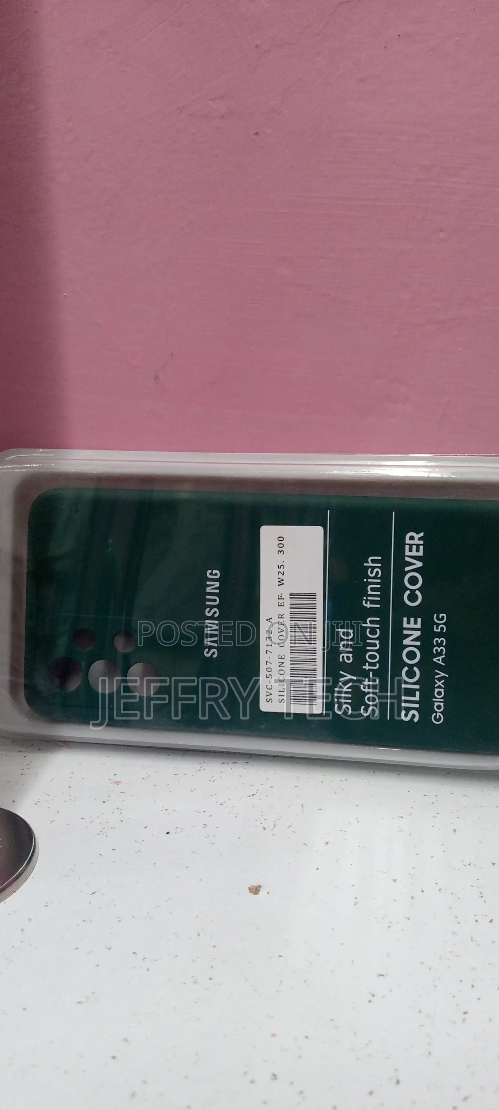 Silicone Case for Samsung A33 5G, Dark Green - Liquid Silico