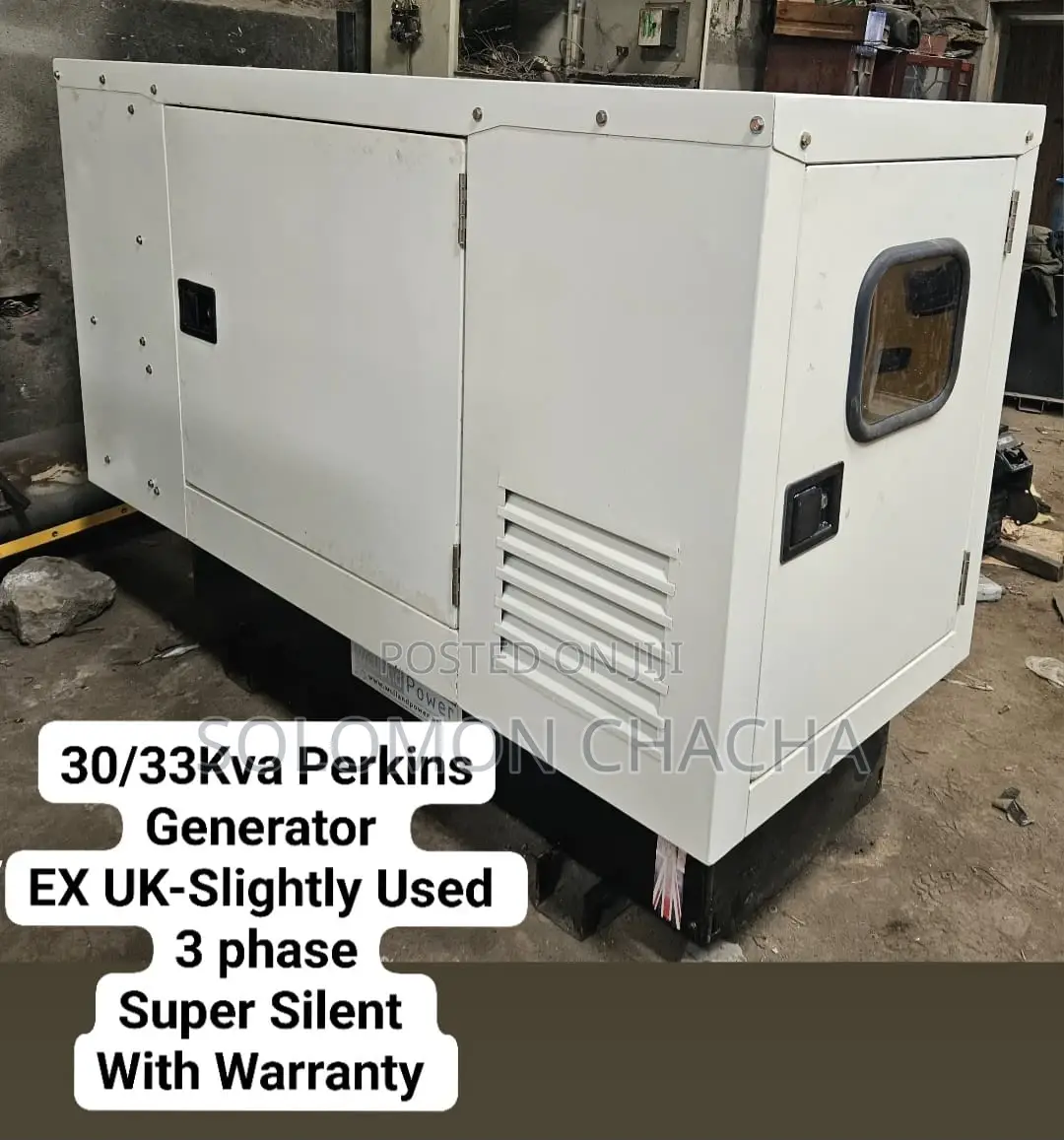 Perkins 30/33kva Generator EX UK Slightly Used Super Silent