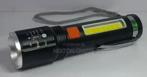 USB Rechargeable Zoom LED COB Torch