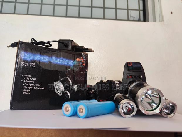 Headlamp Headlight High Power 3 * T6 Head Lamp Head Light - thumbnail 3