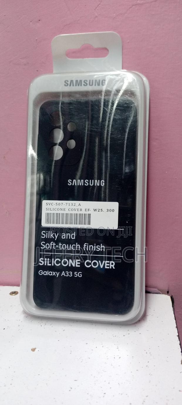 Samsung A33 5G Phone Case Soft Flexible Rubber Black