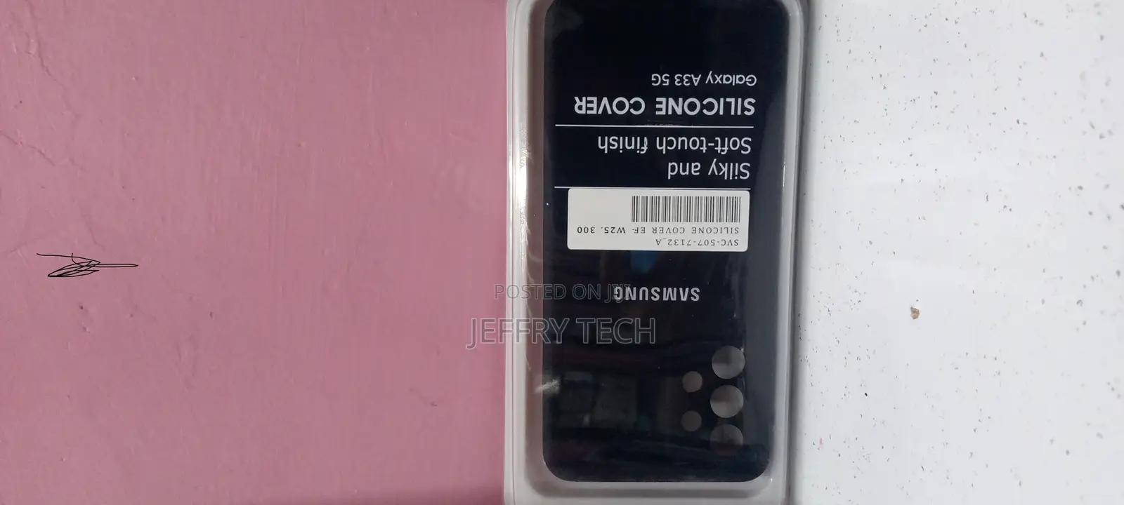 Samsung A33 5G Phone Case Soft Flexible Rubber Black